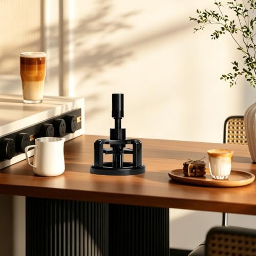 58mm WDT Tool Espresso, Press-to-Rotate Espresso Distribution Tool with Magnetic Base, Adjustable Depth Espresso Needles Distributor Tool - Image 2