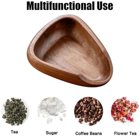 Wooden Coffee Bean Dosing Cup Spray Bottle Set Espresso Coffee Accessories Coffee Bean Organizer Coffee Lover(Type a) - Image 5
