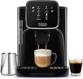 Zulay Kitchen Magia Clasica Automatic Espresso Machine with Built-In Grinder, Touch Panel Coffee Maker, Steam Wand Milk Frother, Adjustable Strength, Self-Cleaning, Black (13" x 17.7" x 9.4") by ZulayKitchen