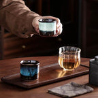 Japanese Tea Cups Set of 6, Ceramic Teacups, Chinese Tea Cups for Hot Tea or Coffee, Demitasse Cups 2.5 Ounces Coffee Mugs (mixed exterior) - Image 4