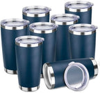 StarSpeed 8 Pack 20oz Stainless Steel Travel Coffee Tumbler,Navy Blue by StarSpeed