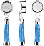 54mm Bottomless Portafilter Fits Breville Sage Barista Express Machines - MUVNA 3 Ear Naked Portafilter with 16g Double-layer Filter Basket, Blue by MUVNA