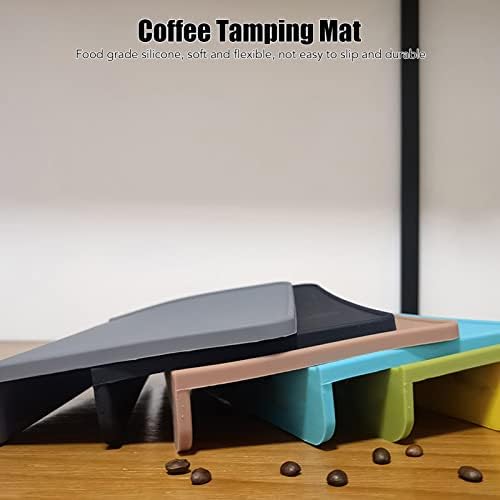 Tamping Mat Set - Silicone Coffee Tamper Pad for Home & Office with Beech Handle, 2pcs (51mm / 2.01in Tamper) - Image 5