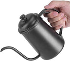 650ML Gooseneck Kettle | Sturdy Stainless Steel Coffee Tea Pour Over Kettle | Managed Flow for Home Brewing/Drip Coffee | Oxidation - & Non - Slip Base (Black) - Image 2