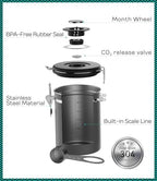 Coffee Gator Coffee Canister, 22oz Airtight Stainless Steel Container - Image 5