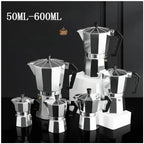 Aluminum Moka Pot 50-600ml Stovetop Espresso Maker Italian Latte - Image 6