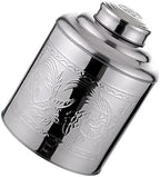 Tea Jars Storage Tea Jars Storage, Stainless Steel Tea Canister Silver Kitchen Food Storage Jars 100g Tea Tin Coffee Dispenser with Sealed Lids Airtight Loose Leaf Tea Container (Silver 14X10.5X6.5CM) by Unknown