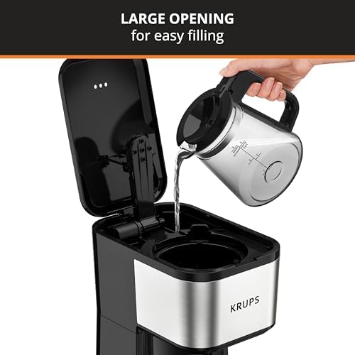 KRUPS Simply Brew Coffee Maker - Multi-Serve 4-in-1 with Stainless Steel Travel Tumbler, Black, 14oz - Image 4