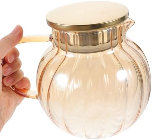 1300ml Heat-resistant Amber Glass Teapot with Removable Infuser Thickened Loose Leaf Tea Kettle for Home and Office Brewing - Image 4