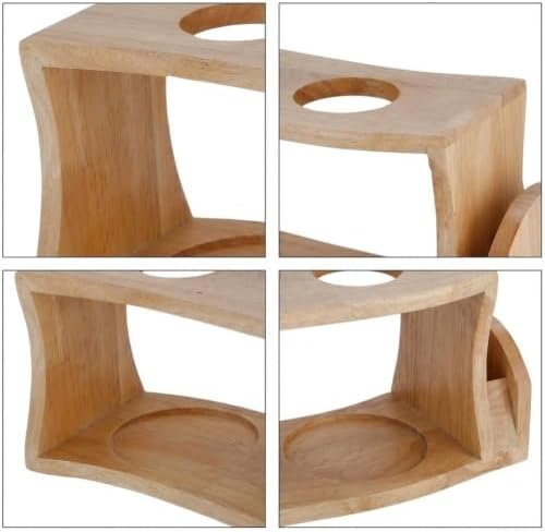 Wooden Pour Over Stand Dual Hole for Two Cups - Image 3