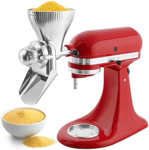 KITOART All Metal Grain Mill Attachment for Kitchenaid Stand Mixers by KITOART