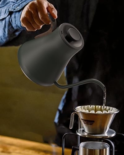 Cocinare Gooseneck Electric Kettle & Pour Over Coffee Set, ±1°F Temperature Control, 1500W 0.9L Kettle, Coffee Dripper, 550 ml / 18.6 oz Server & 2 Tasting Cups - Image 3