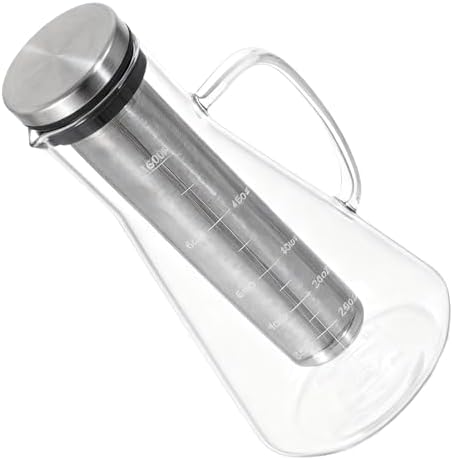Cold Brew Coffee Maker Borosilicate Glass Stainless Steel Filter Sealed Pitcher Jar for Iced Tea, Easy to Clean, Dishwasher Safe (1600ML) - Image 4