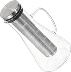 Cold Brew Coffee Maker Borosilicate Glass Stainless Steel Filter Sealed Pitcher Jar for Iced Tea, Easy to Clean, Dishwasher Safe (1600ML) - Image 4