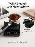 Tiny 3C Coffee Scale with Timer, P Wake Up Function, 0.1g Precision, Compact Design for Espresso & Pour Over, Portable Digital Scale for Small Brew Spaces,(Tiny 3c Black) - Image 6