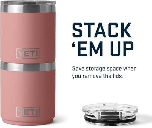 YETI Rambler 10 oz Stackable Lowball 2.0, Vacuum Insulated, Stainless Steel with MagSlider Lid, Sandstone Pink - Image 7