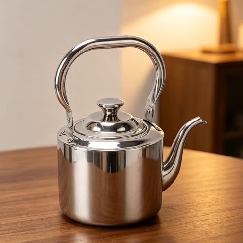 Gooseneck Stovetop Kettle 2L | 304 Stainless Steel Teapot with Removable Infuser and Top Handle for Gas Induction and Electric Stoves (2L) - Image 5