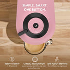 Nespresso Vertuo Pop+ Coffee Machine with Milk Frother, Candy Pink - Image 2