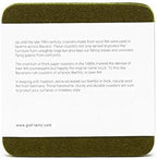 Graf Lantz - Bierfilzl Felt Coasters - Round - 100% Merino Wool - Moisture Wicking - Heat Resistant - Sustainable - Home Decor - Bar Decor - Housewarming Gift - 4 Coaster Set - 4" Circles - Happy - Image 4
