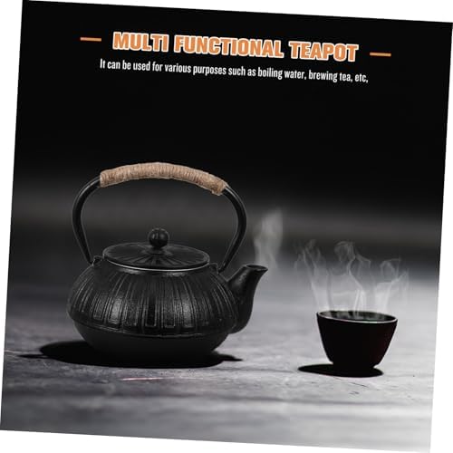 Cast Iron Teapot for Brewing Water 600ml with Tea Filter - Image 4