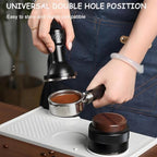 Espresso Tamping Mat with Portafilter Slot, Thick Food Grade Silicone Tamper Pad, Heat Resistant & Non-Slip Coffee Tamping Station for Home Barista - Image 6