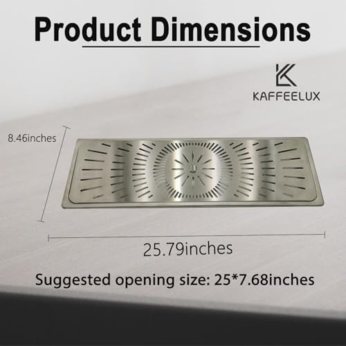 Stainless Steel Drip Tray - Perfect for Homes, Clubs, Bars, Cafes, Restaurants, Hotels, Or Commercial Use - Easy to Clean(8.5 * 25.8inch) - Image 2