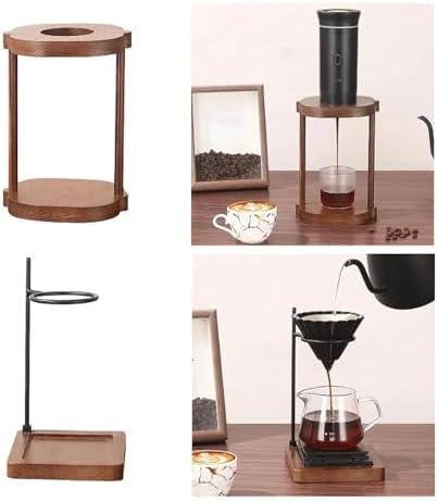 Coffee Dripper Stand, Holder, Cafe Accessory Station, Wooden Pour Over For(Color 02) - Image 2