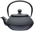 La Cafetière Cast Iron Japanese Teapot 600ml with Infuser Basket, 3 Cup (Black) by La+Cafeti%C3%A8re