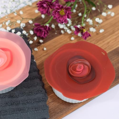 Set of 4 Charles Viancin Silicone Drink Covers – Wine Glass Covers – Small Silicon Lids – Cup Covers – 4 Inch Coffee Cup Lids - Image 3