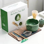 Matcha Whisk Set Kit Gift for Mother's Day - Complete 8-Piece Ceramic Matcha Bowl with Spout, Whisk, Scoop, Sifter, Holder & Towel, Elegant Matcha Making Kit for Beginners & Lovers by YiLUAN