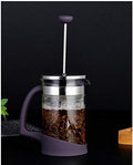 Filter Press Pot Coffee Maker Anti-Scald Plastic Handle Glass Coffee Pot Tea Maker Transparent Squeeze Pot Filter-600Ml by Unknown