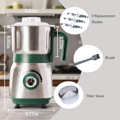 Electric Grinder for Kitchen, 500W Spice Grinder for Coffee & Grains - Image 6