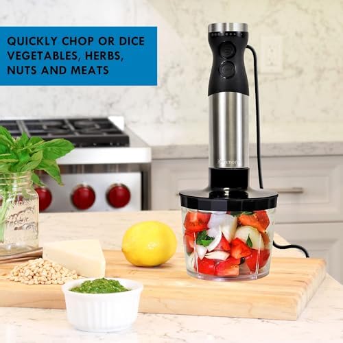 Kenmore Immersion Blender - Handheld Stick Mixer, Electric Hand Blender with Stainless Steel Shaft, Whisk, Variable Speed for Smoothies, Milkshakes, Baby Food, Puree, Batidora de Inmersión - Image 3