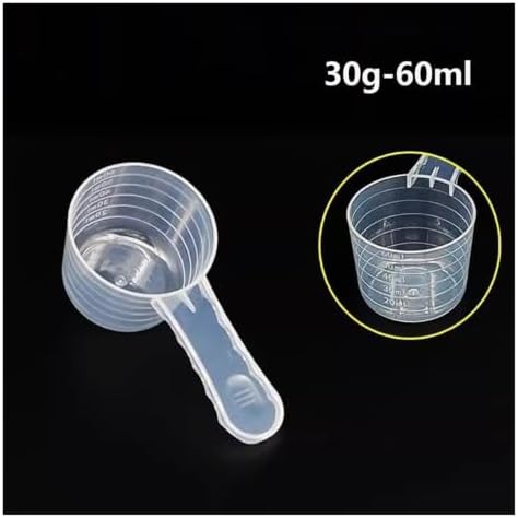 5PCS Plastic Measuring Spoon Set, Coffee Scoop with Scale - Image 2