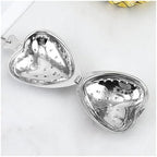 Heart Shaped Tea Infuser, Stainless Steel Loose Leaf Tea Strainer with Chain, Fine Mesh Filter for Herbal & Fruit Tea, 6.1 Inch(Silver) - Image 3