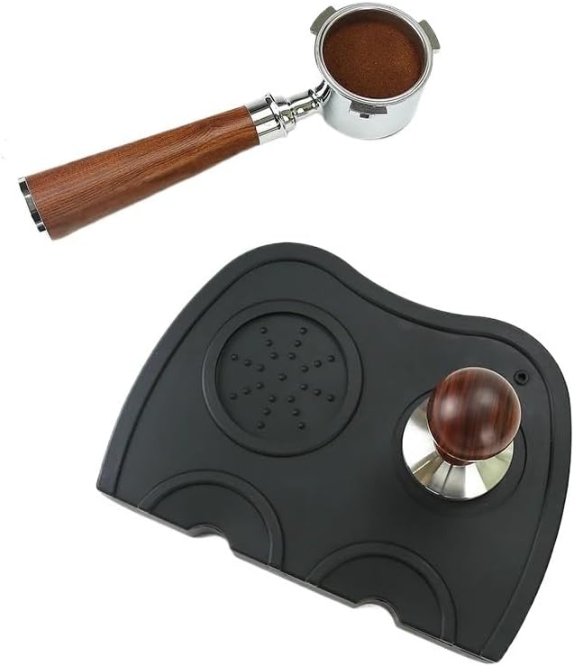 Coffee Tamper Mat Anti-Skid Food Grade Silicone Pad Espresso Tamping Station Compatible with 51mm 54mm 58mm Portafilter Barista AccessoriesNO.1443(Medium) - Image 5