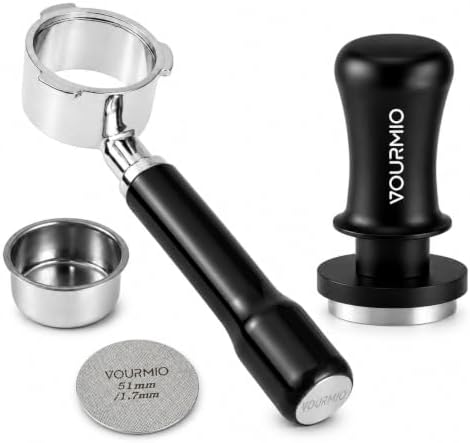 51mm Bottomless Portafilter and Coffee Tamper Fit CASABREWS Espresso Machine by VOURMIO