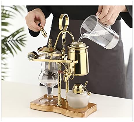 JITEM Cafetera Belgium Luxury Royal Family Balance Syphon Coffee Maker Siphon Brewer Elegant Design Retro Style 4-5 Cups Glass Siphon Pot for Coffee or Tea - Image 7