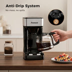 12 Cup Coffee Maker with LED Display, Drip Coffee Machine - Image 3