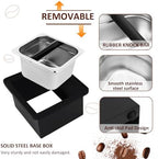 Coffee Knock Box, Stainless Steel Espresso Knock Box for Coffee Grounds - Image 3