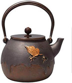 Japanese Cast Iron Tetsubin Teapot Teapot Tetsubin Tea Kettle Japan Teapot Southern Cast Iron Kettle 1400ml Large Japanese Tea Pots Health Boiler Scale Pot Tea Accessorie by Unknown