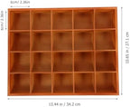 20 Compartment Wooden Storage Box Stable Practical Underwear Storage Case Socks Organizer Sundries Container Storage Box for Socks Panties - Image 2