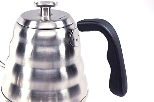 Pour Over Coffee Kettle with Thermometer 1.2L - Gooseneck Hand Grip - Premium Stainless Steel - Bonus Coffee Scoop - Image 3