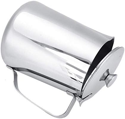 Milk Foam jugs Milk foamer Made of Stainless Steel with lid Coffee Pot Cups for Cafe Tea Shop Bars to Make Latte Art Black (1200 ml) - Image 3
