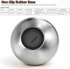 Upgraded Stainless Steel Espresso Knock Box Coffee Knock Box with Glass Lid and Magnetic Removable Knock Bar, Holds 20Double Espresso pucks & Coffee Grounds (Silver) - Image 6