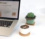 Natural Cork Coasters Bulk 100-Pack - 3.5" Round Absorbent Drink Coasters for Bars, Restaurants & Home Use, Blank DIY Crafts (YHCORK) - Image 3