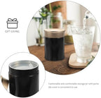 Uonlytech 6pcs Black Small Metal Tea Tins with Airtight Lids for Loose Leaf Tea Storage and Bag Organization Portable Canisters for Kitchen Pantry - Image 3