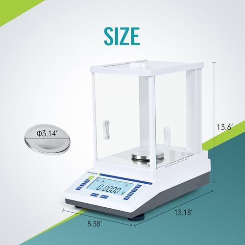 LICHEN Lab Scale High Precision Scale Accuracy 0.0001g Lab Digital Analytical Balance Electronic Balance for Laboratory Pharmacy Jewelry (120g, 0.1mg) - Image 5