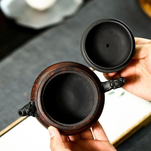 Tea Kettle Creative Handmade Purple Clay Pot Office Hospitality Chinese Kung Fu Tea Set Ceramic Tea Infuser - Image 6