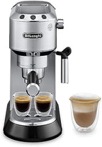 De'Longhi Dedica Espresso Machine, 15-Bar Pump, Frother, Stainless Steel by Unknown